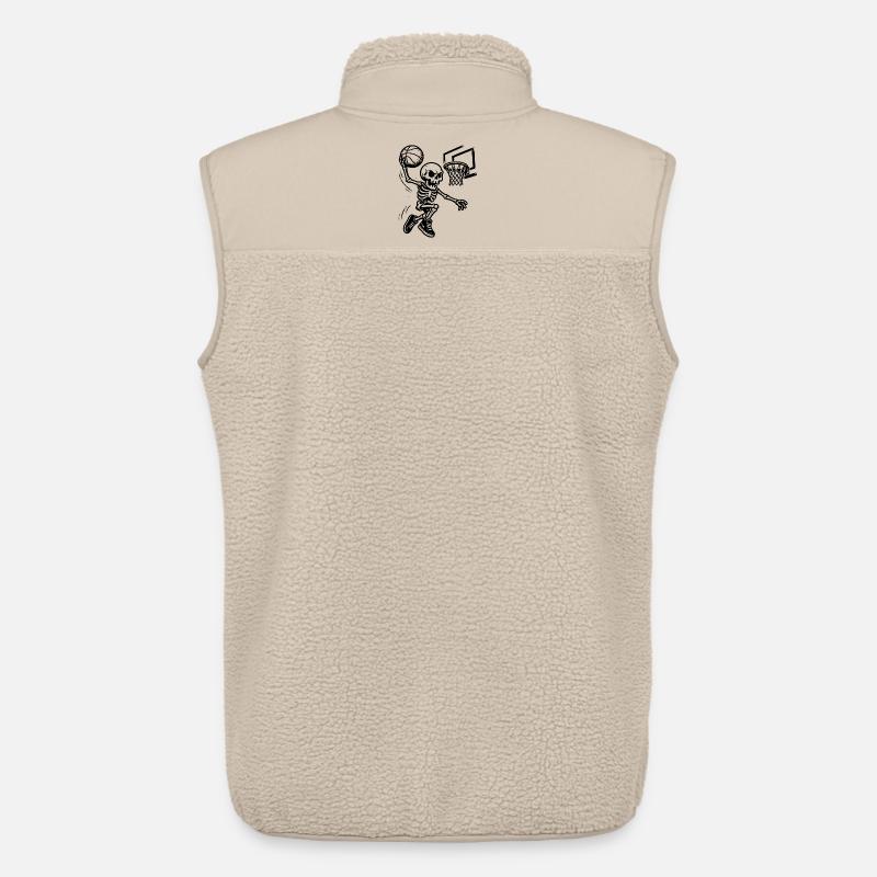 Basketball Skelett Dunking - Unisex Sherpaweste von Stanley/Stella - Beige