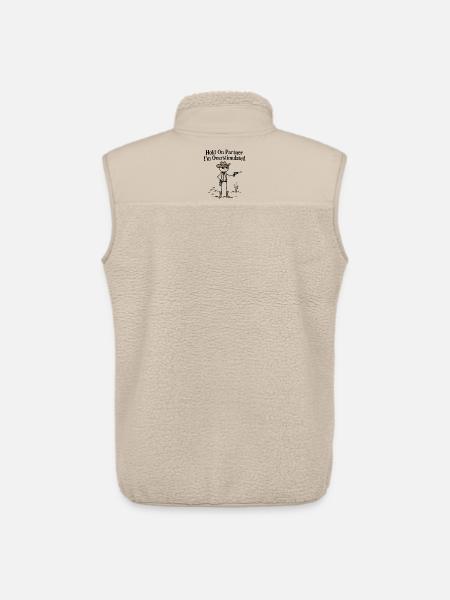 Cowboy Stickman Humor-Sinnesüberflutung - Unisex Sherpaweste von Stanley/Stella - Beige