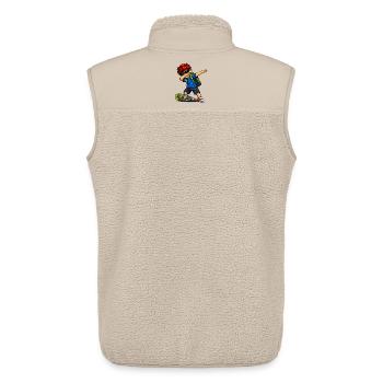 Dabbing ABC-Schütze rote Haare (Ginger) - Unisex Sherpaweste von Stanley/Stella - Beige - Hinten - AI Model Male 178 light (178cm)