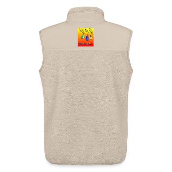 Kongolesische Pioniere und fliegende Schmetterlinge - Unisex Sherpaweste von Stanley/Stella - Beige - Hinten - AI Model Male 178 light (178cm)