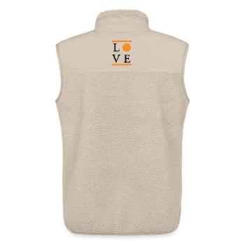 Basketball Design Streetball - Unisex Sherpaweste von Stanley/Stella - Beige - Hinten - AI Model Male 178 light (178cm)