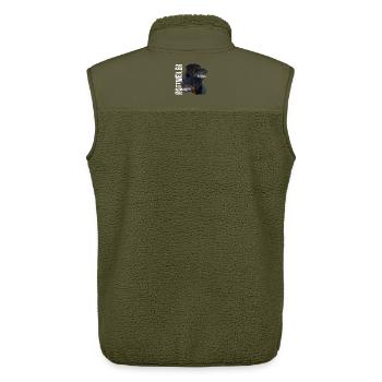 Rottweiler watchdog fighting dog dog owners dogs - Unisex Sherpa Gilet by Stanley/Stella - khaki - Back - AI Model Male 178 light (178cm)