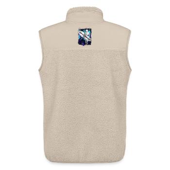 Surfer - surfing - surfboard - surfing - Unisex Sherpa Gilet by Stanley/Stella - beige - Back - AI Model Male 178 light (178cm)