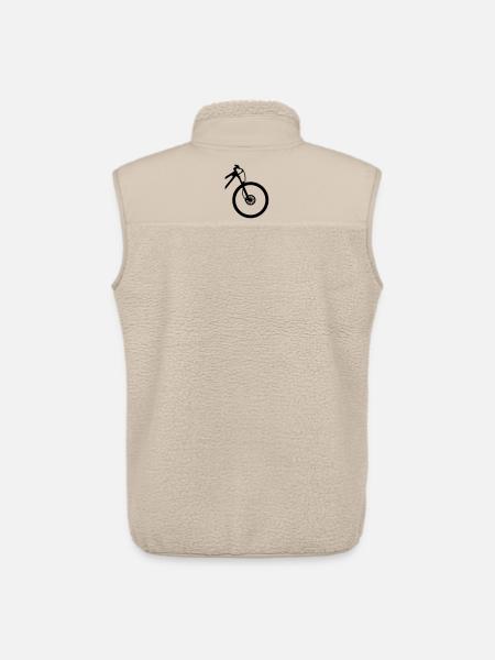 VTT front - Veste sans manches sherpa unisexe Stanley/Stella - beige