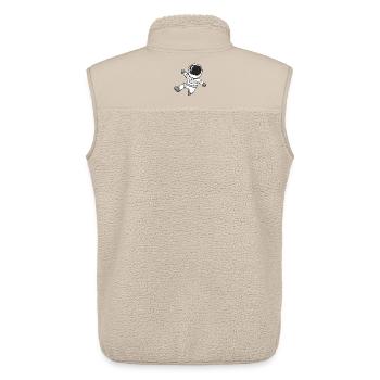 Astronaut Motiv - Unisex Sherpaweste von Stanley/Stella - Beige - Hinten - AI Model Male 178 light (178cm)