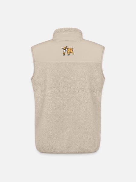 Saber-toothed tiger - Unisex Sherpa Gilet by Stanley/Stella - beige