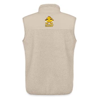 Senf Kawaii - Fastfood Sauce - Grillen - Unisex Sherpaweste von Stanley/Stella - Beige - Hinten - AI Model Male 178 light (178cm)