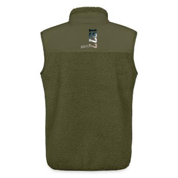 49. GEBURTSTAG LIMITED EDITION 1977 - Unisex Sherpaweste von Stanley/Stella - Khaki - Hinten - AI Model Male 178 light (178cm)