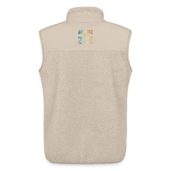 2005 Born Birthday Year of birth - Unisex Sherpa Gilet by Stanley/Stella - beige - Back - AI Model Male 178 light (178cm)