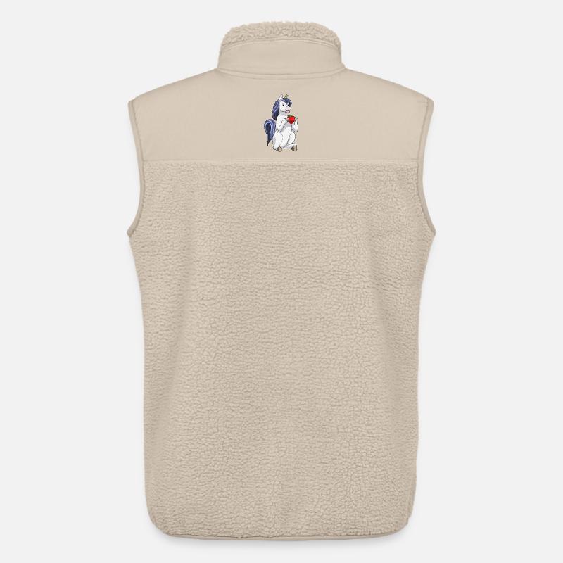 Einhorn Erdbeere - Unisex Sherpaweste von Stanley/Stella - Beige