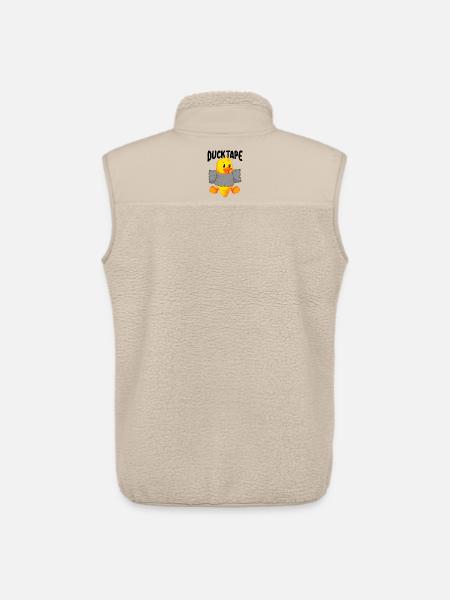Duck Tape | Ducklings with duct tape - Unisex Sherpa Gilet by Stanley/Stella - beige