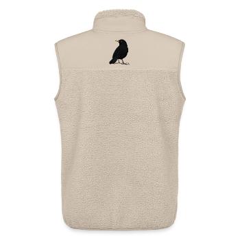 Merle - Veste sans manches sherpa unisexe Stanley/Stella - beige - Dos - AI Model Male 178 light (178cm)