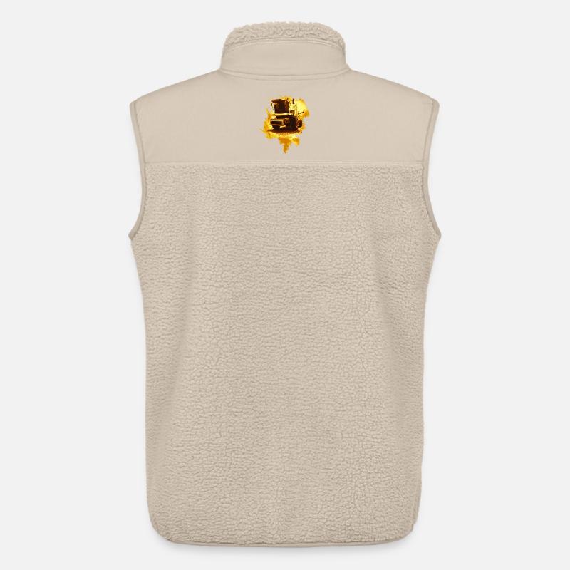 Moissonneuse-batteuse or - Veste sans manches sherpa unisexe Stanley/Stella - beige