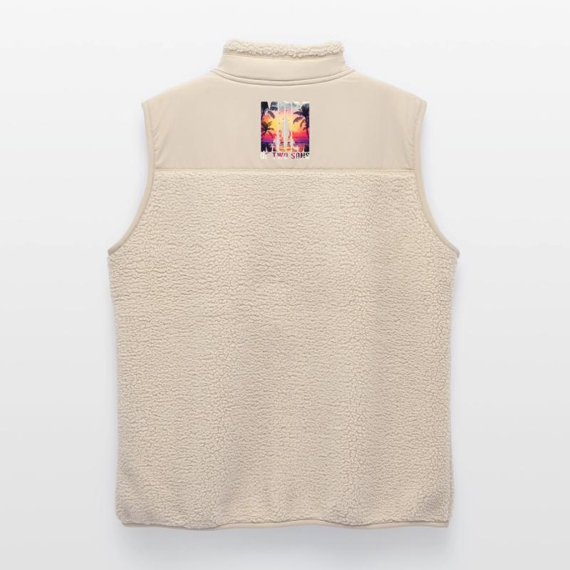 Mutter mit zwei Söhnen Muttertag Strand Mama Kind Unisex Sherpaweste von Stanley/Stella