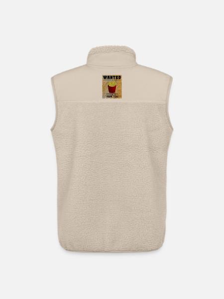 Wanted - French fries - Pommes - Unisex Sherpa Gilet by Stanley/Stella - beige