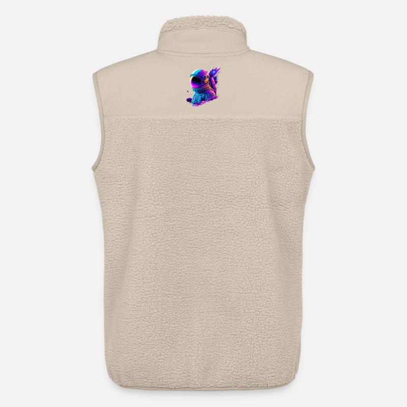 Synthwave Astronaut Space Explorer - Unisex Sherpaweste von Stanley/Stella - Beige
