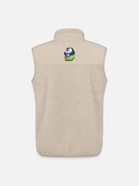 Penguin Easter Easter Egg - Unisex Sherpa Gilet by Stanley/Stella - beige