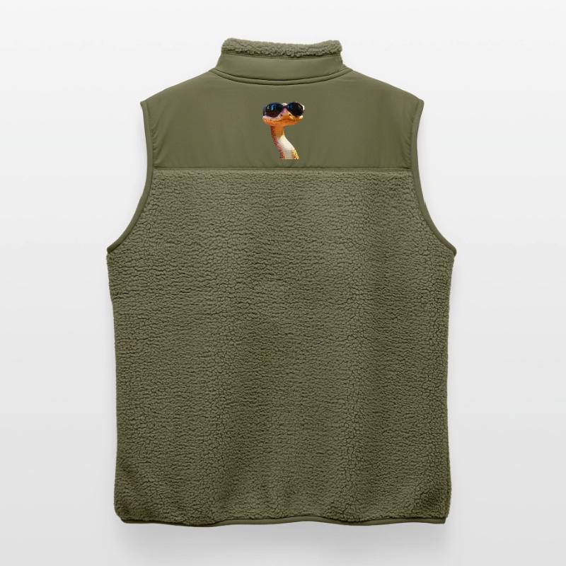 Serpent Python Cobra Mamba Serpent à sonnettes Serpent Veste sans manches sherpa unisexe Stanley/Stella