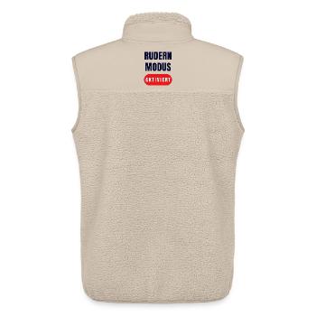 Ruder Modus Aktiviert - Unisex Sherpaweste von Stanley/Stella - Beige - Hinten - AI Model Male 178 light (178cm)