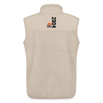 20th Anniversary 2004 Limited Edition Basketball - Unisex Sherpa Gilet by Stanley/Stella - beige - Back - AI Model Male 178 light (178cm)