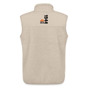 80. Jubiläum 1944 Basketball in limitierter - Unisex Sherpaweste von Stanley/Stella - Beige - Hinten - AI Model Male 178 light (178cm)