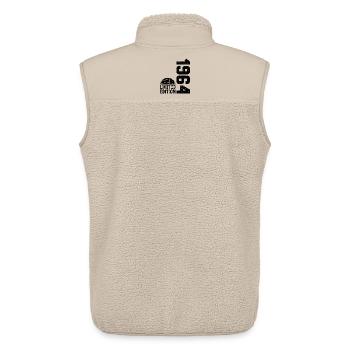 60th Anniversary 1964 Limited Edition Volleyball - Unisex Sherpa Gilet by Stanley/Stella - beige - Back - AI Model Male 178 light (178cm)