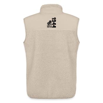 1944 Limited Edition Pétanque 80th Anniversary - Unisex Sherpa Gilet by Stanley/Stella - beige - Back - AI Model Male 178 light (178cm)
