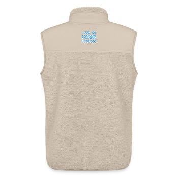 bin da kann losgehen lustiger bayrischer spruch - Unisex Sherpaweste von Stanley/Stella - Beige - Hinten - AI Model Male 178 light (178cm)