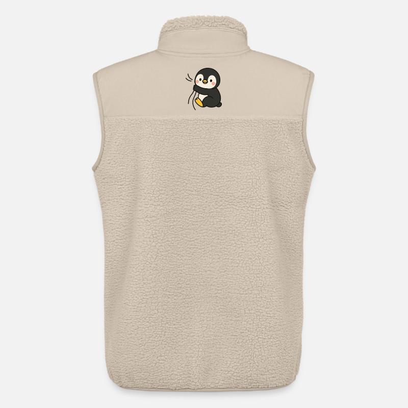 Kuschelpinguin - Unisex Sherpaweste von Stanley/Stella - Beige