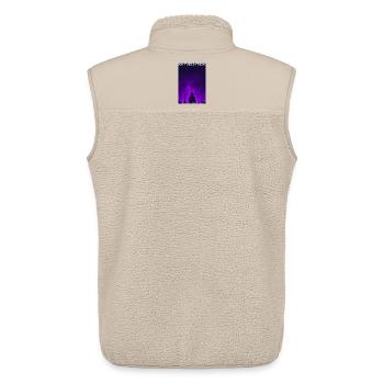 I Dont Need Friends Dark Hoodie Phonk Lofi - Unisex Sherpa Gilet by Stanley/Stella - beige - Back - AI Model Male 178 light (178cm)