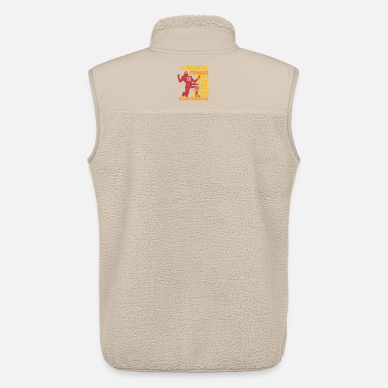 Beinbruch Gebrochener Oberschenkel Quarterback - Unisex Sherpaweste von Stanley/Stella - Beige