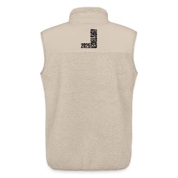 Aufsteiger 2026 Aufstiegstrikot Aufstieg 26 - Unisex Sherpaweste von Stanley/Stella - Beige - Hinten - AI Model Male 178 light (178cm)
