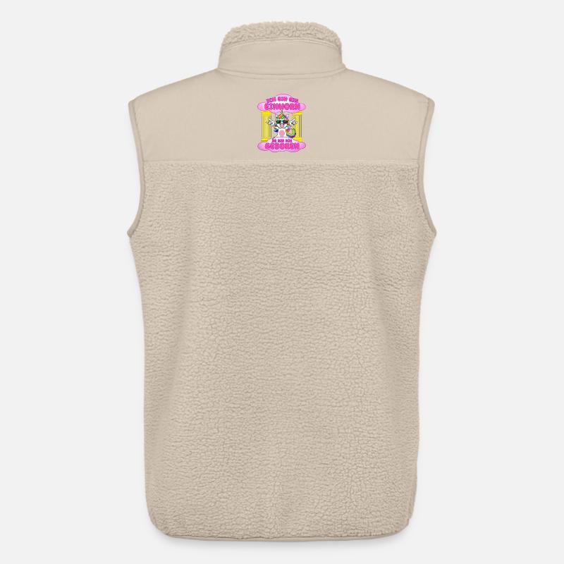 Ich bin Einhorn Geboren - Unisex Sherpaweste von Stanley/Stella - Beige