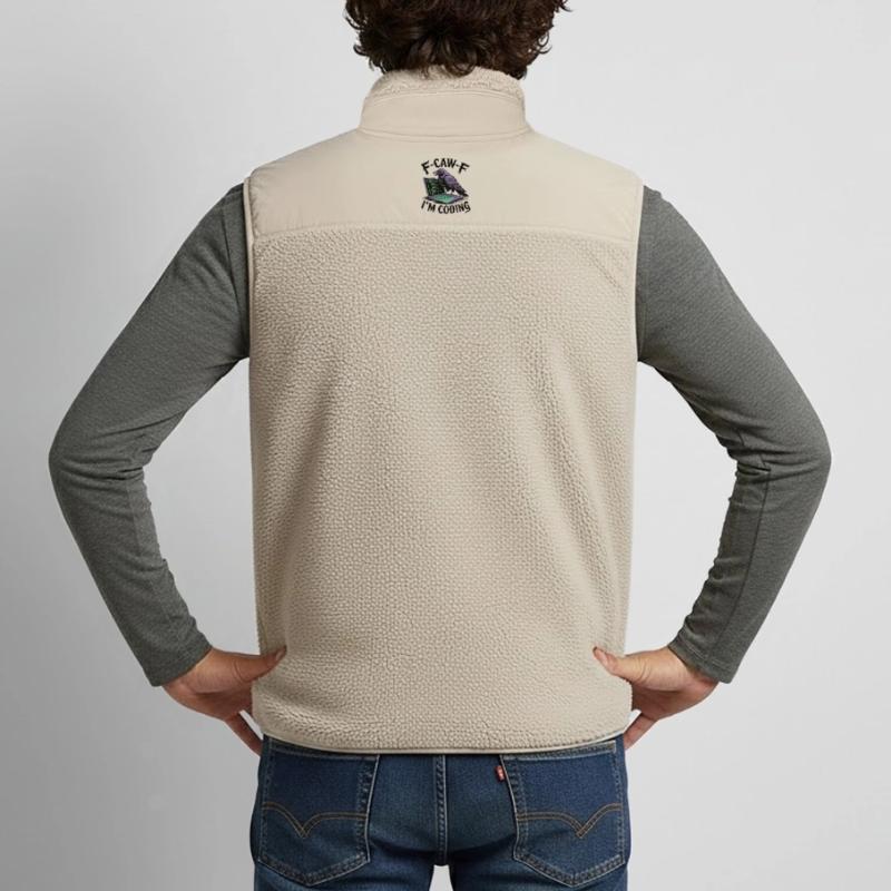 RabenCoder: Code Raven on the laptop Unisex Sherpa Gilet by Stanley/Stella