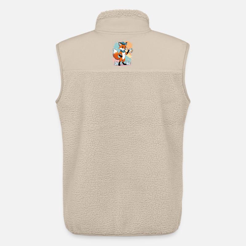 Fuchs Künstler mit Farbpalette - Unisex Sherpaweste von Stanley/Stella - Beige