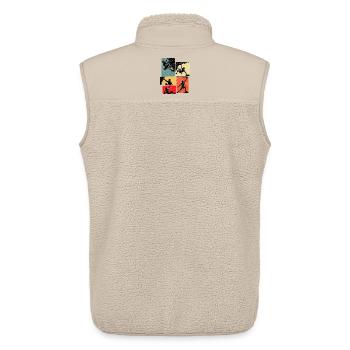 Climbing Bouldering Mountaineering Climbers Bouldering - Unisex Sherpa Gilet by Stanley/Stella - beige - Back - AI Model Male 178 light (178cm)