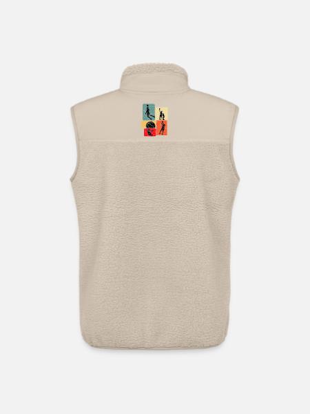 Basketball Basketballer - Unisex Sherpaweste von Stanley/Stella - Beige
