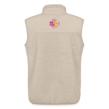 LIMITED EDITION 2008 18TH BIRTHDAY - Unisex Sherpa Gilet by Stanley/Stella - beige - Back - AI Model Male 178 light (178cm)