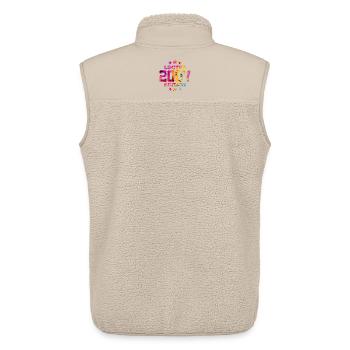 LIMITED EDITION 2007 19TH BIRTHDAY - Unisex Sherpa Gilet by Stanley/Stella - beige - Back - AI Model Male 178 light (178cm)