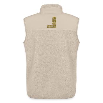 Maturité 2026 - Veste sans manches sherpa unisexe Stanley/Stella - beige - Dos - AI Model Male 178 light (178cm)