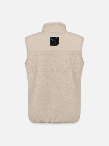 Nocna jazda samochodem sportowym w tunelu Prędkość - Kamizelka sherpa unisex Stanley/Stella - beżowy