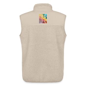 LIMITED EDITION 2015 11 JAHRE 11. GEBURTSTAG - Unisex Sherpaweste von Stanley/Stella - Beige - Hinten - AI Model Male 178 light (178cm)
