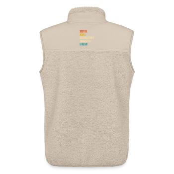 Sister Aunt Respiratory Therapist Legend - Unisex Sherpaweste von Stanley/Stella - Beige - Hinten - AI Model Male 178 light (178cm)