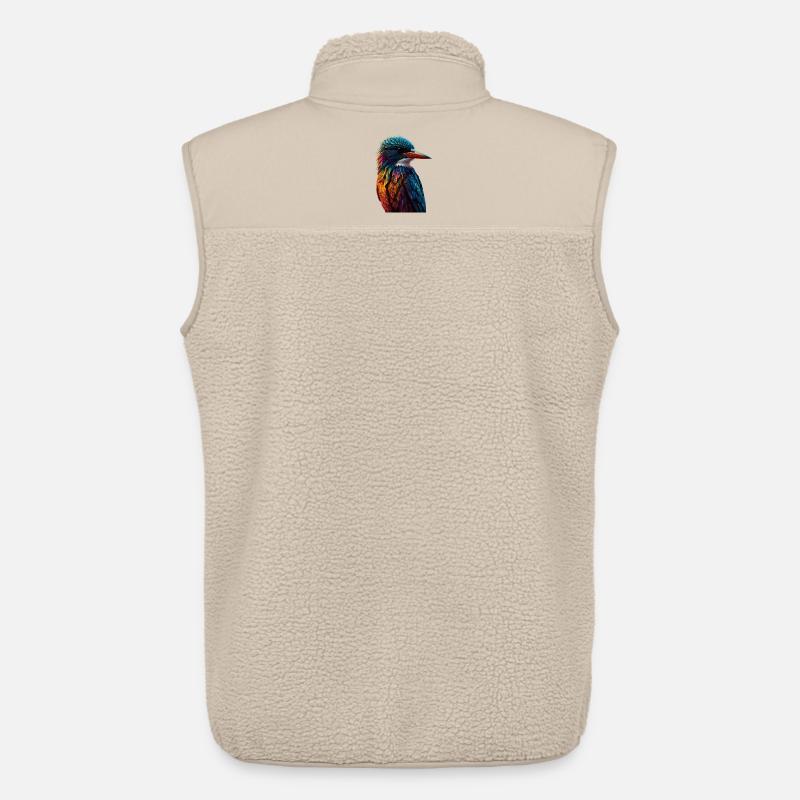 Bunter Eisvogel Farbenspiel - Unisex Sherpaweste von Stanley/Stella - Beige