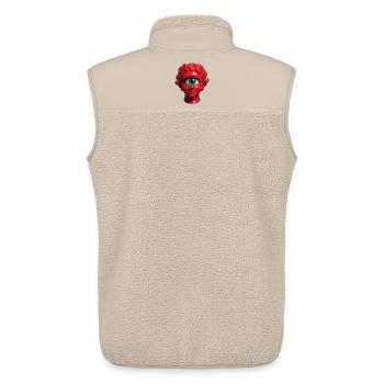 CYCLOP GIRL – nette Leute - Unisex Sherpaweste von Stanley/Stella - Beige - Hinten - AI Model Male 178 light (178cm)