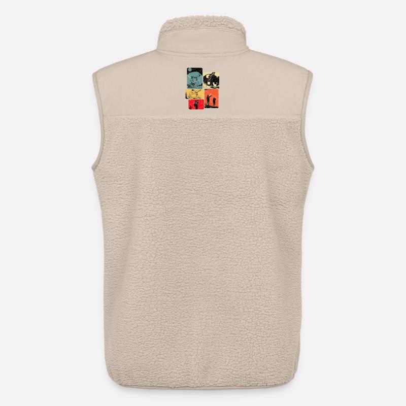Vierfarbige Sternbeobachtung Collage - Unisex Sherpaweste von Stanley/Stella - Beige