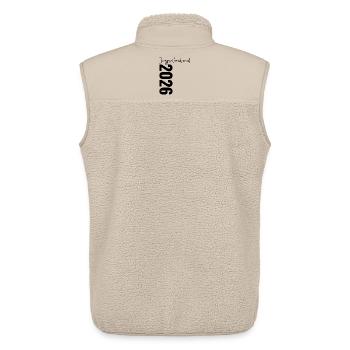 Bachelor Party 2026 Signatures Guests Bachelor Party - Unisex Sherpa Gilet by Stanley/Stella - beige - Back - AI Model Male 178 light (178cm)