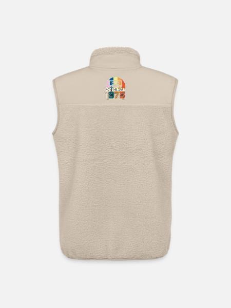 50 Jahre Jubiläum 1975 Vintage-Originalgeschenk - Unisex Sherpaweste von Stanley/Stella - Beige