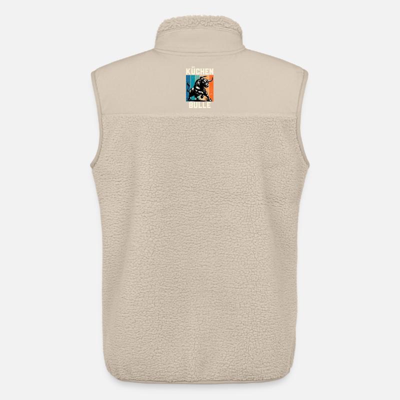 Chef KÜCHENBULLE Chefs Fun - Veste sans manches sherpa unisexe Stanley/Stella - beige