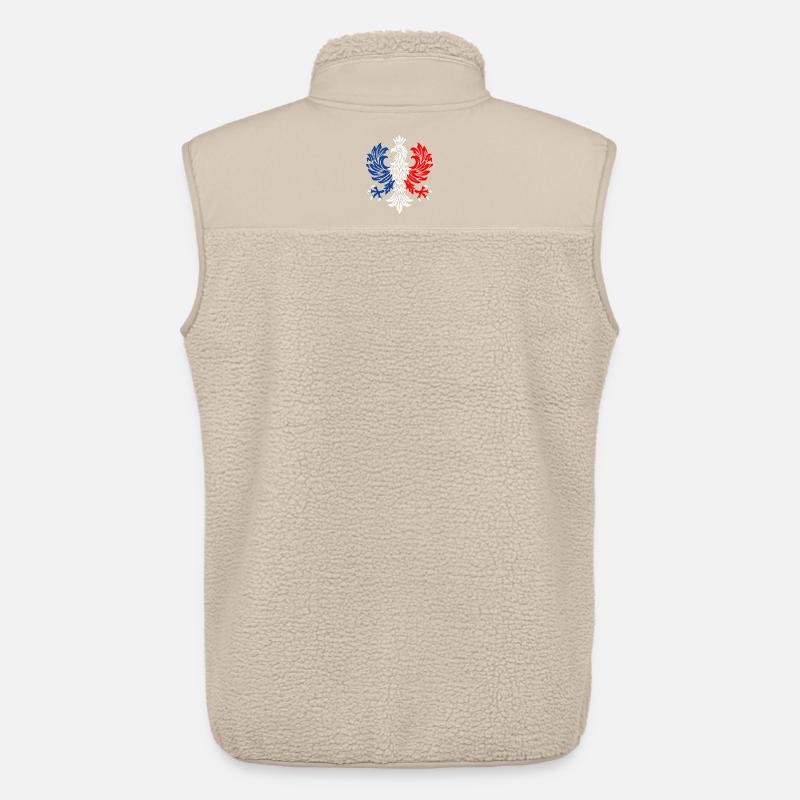Trikolore-Adler-Emblem - Unisex Sherpaweste von Stanley/Stella - Beige